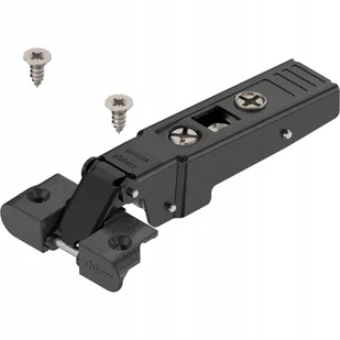 Blum 71T950A Clip top Onyx zawias do ramki aluminiowej 95°, prosty - Zawiasy, okucia i inne akcesoria - miniaturka - grafika 1