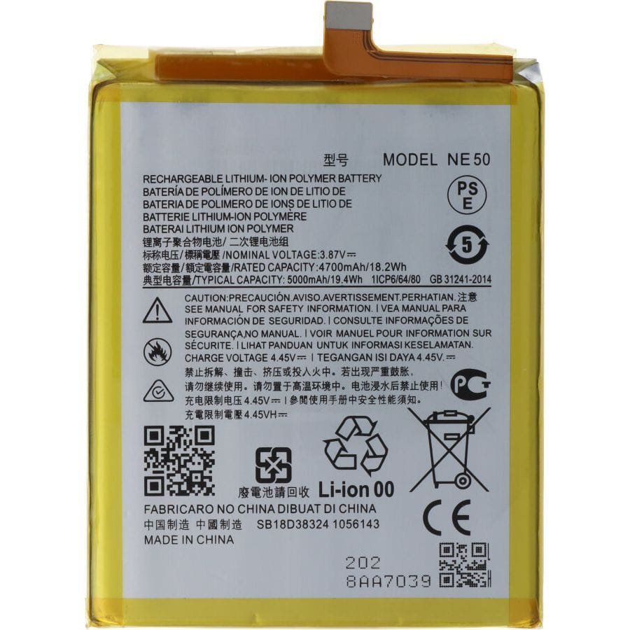 Bateria NE50 5000 mAh + klej do baterii do Motorola Moto G72 OEM