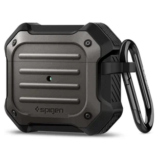 Apple Spigen Etui Spigen Tough Armor do Airpods 3 Gunmetal - Akcesoria do słuchawek - miniaturka - grafika 1
