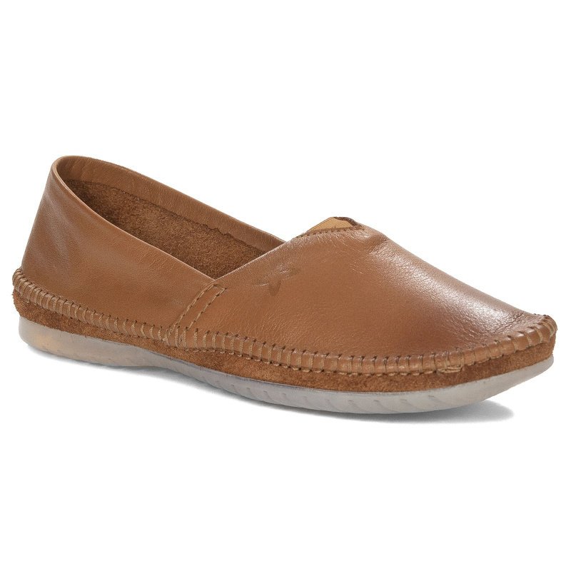 Maciejka Półbuty Damskie Skórzane Rude-40