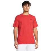 Koszulki sportowe męskie - Męski t-shirt z nadrukiem Under Armour UA M Sportstyle LC SS - czerwony - UNDER ARMOUR - miniaturka - grafika 1