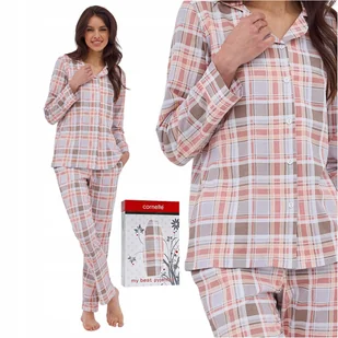 Pizama damska rozpinana CORNETTE 482/387 Sharon M - Piżamy damskie - miniaturka - grafika 1