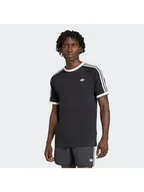 Koszulki męskie - adidas T-Shirt 3-Stripes KE3538 Czarny Regular Fit - miniaturka - grafika 1