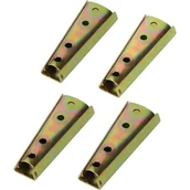 Zawiasy, okucia i inne akcesoria - 4 pary zatrzasków do sofy, suwaków do sofy, łączników meblowych, uchwytów łączników do sofy z blokadą - miniaturka - grafika 1