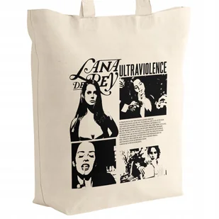Torba bawełniana z dnem na zakupy 42x38x10 Lana Del Rey Ultraviolence - Torby i wózki na zakupy - miniaturka - grafika 1