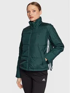 Kurtki i kamizelki sportowe damskie - adidas Kurtka puchowa HK5254 Zielony Loose Fit - miniaturka - grafika 1