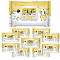 Papier toaletowy - Papier toaletowy nawilżany dla dzieci o zapachu mango Luba Tuli 97% woda i nagietek (50 sztuk) x 10 opakowań - miniaturka - grafika 1