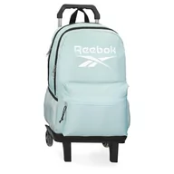 Plecaki szkolne i tornistry - Reebok Boston Dwukomorowy plecak szkolny z przenośnym wózkiem 15,6 cala niebieski 31x44x15 cm poliester by Joumma Bags, Niebieski, 31x44x15 cms, Dwukomorowy plecak szkolny z wózkiem - miniaturka - grafika 1