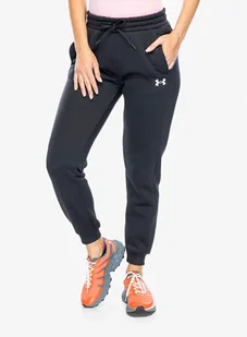 Spodnie damskie Under Armour Armour Fleece Joggers - black/white - Spodnie damskie - miniaturka - grafika 1