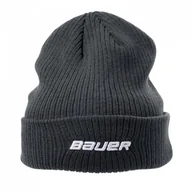 Czapki damskie - Czapka zimowa Bauer Team Ribbed Touque SR (kolor Szary/Srebrny) - miniaturka - grafika 1