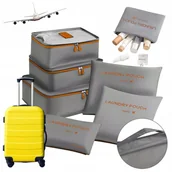 Akcesoria podróżnicze - Organizery Worki do Walizki Zestaw Podróżny 6 sztuk na Bieliznę i Ubrania - miniaturka - grafika 1