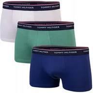 Majtki męskie - TOMMY HILFIGER BOKSERKI MĘSKIE MAJTKI 3P GRANATOWE/ZIELONE/BEŻOWE r.XL - miniaturka - grafika 1