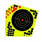 Zabawki militarne - Tarcze STRZELECKIE Rozpryskowe SAMOPRZYLEPNE SPLATTER ZAKLEJKI 20.3cm 50szt - miniaturka - grafika 1