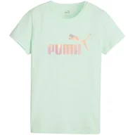 Koszulki i topy damskie - ND05_K15635-S 679921 88 Koszulka damska Puma ESS+ Summer Daze Tee miętowa 679921 88 r.S - miniaturka - grafika 1
