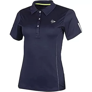 Koszulki i topy damskie - Dunlop Sports Sports Damska koszulka polo Club Line Ladies niebieski grantowy L 71371-L - grafika 1