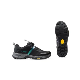 Buty rowerowe MTB damskie NORTHWAVE Crossland Plus Wmn czarny - Buty rowerowe - miniaturka - grafika 1