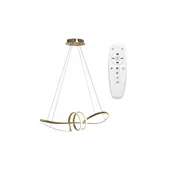 Lampy sufitowe - REA OSW-06662 LAMPA SUFITOWA NOWOCZESNA LED + PILOT APP824-CP ZŁOTA - miniaturka - grafika 1