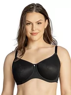 Biustonosze - Parfait Pearl P60921 damski nieusztywniany bezszwowy biustonosz minimalizujący pełny biust, czarny - 40F, Czarny, 90G - miniaturka - grafika 1