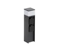 Lampy ogrodowe - Kanlux 38763-Lampa zewnętrzna z dwoma gniazdkami DASTEN 1xG9/11W/230V 30 cm IP44 czarny - miniaturka - grafika 1