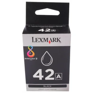 18Y0342E LEXMARK 42A WKŁAD ATRAMENTOWY CZARNY - Tusze oryginalne - miniaturka - grafika 1