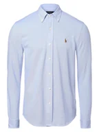 Koszule męskie - Polo Ralph Lauren Koszula męska Mężczyźni Regular Fit Bawełna niebieski wypukły wzór tkaniny button down, XL - miniaturka - grafika 1
