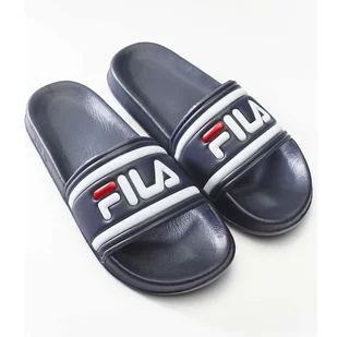 Fila Morro Bay Slipper Wmn 29Y Dress Blue białe granatowe - Klapki i japonki damskie - miniaturka - grafika 1