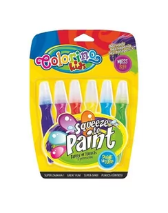 Colorino Farby w tubkach z pędzelkiem 6 kolorów PATIO - Pędzle - miniaturka - grafika 1