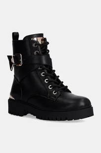 Guess workery OLSY damskie kolor czarny na platformie FLFOLS ELE10 - Botki damskie - miniaturka - grafika 1