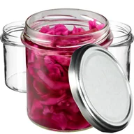 Pojemniki kuchenne - Szklane słoiki Avila 350ml 20szt. 82mm + wieczka srebrne - miniaturka - grafika 1