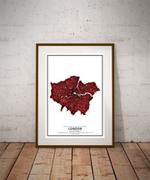 Plakaty - Plakat, Crimson Cities - London, 40x60 cm - miniaturka - grafika 1