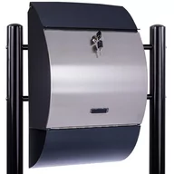 Skrzynki na listy - STILISTA Skrzynka na listy ze stojakiem, stal, 33 x 17 cm - miniaturka - grafika 1