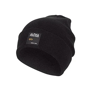 Alpha Industries Czapka beanie z daszkiem unisex, czarny, jeden rozmiar - Czapki damskie - miniaturka - grafika 1