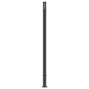 Panel ogrodzeniowy z 2 słupkami, szary, 180x186 cm, WPC - Ogrodzenia - miniaturka - grafika 6