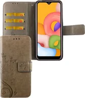 Etui i futerały do telefonów - Samsung Galaxy A01 etui na telefon komórkowy etui ochronne etui z klapką etui na kartę szary - miniaturka - grafika 1