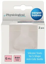 Canpol Smoczek do butelki szerokiej by Difrax 6m+ L średni 59/893 - Smoczki do butelek - miniaturka - grafika 1