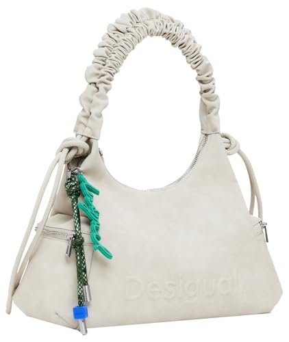 Desigual Bag_Half Logo, Handbag Women's, Brązowy brązowy