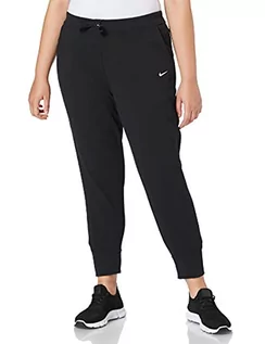 Spodnie damskie - Nike Damskie spodnie sportowe W Nk Dry Get Fit Flc Tp Pant czarny czarny/(biały). L CU5495 - grafika 1