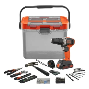 Black+Decker z zestawem akcesoriów, 18 V - Wiertarki - miniaturka - grafika 1