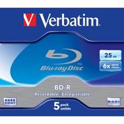 Nośniki danych - Verbatim BD-R BLU-RAY 25GB 6x Pudełko 43715 VBRB6 - miniaturka - grafika 1