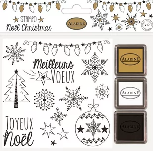 Stempelki Bożonarodzeniowe Śnieżynki - Scrapbooking - miniaturka - grafika 1
