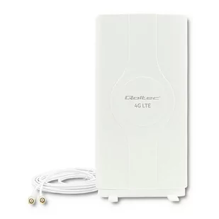 Antena 4G LTE DUAL Qoltec z podwójnym złączem SMA wewnętrzna 30dBi - Pozostałe akcesoria sieciowe - miniaturka - grafika 1