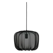 Lampy sufitowe - Czarna lampa wisząca z tekstylnym kloszem ø 40 cm Plumeria – Light & Living - miniaturka - grafika 1