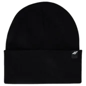 Czapki damskie - Czapka zimowa uniseks 4F 4FWAW25ACAPU674-20S Czarny U - miniaturka - grafika 1