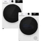 Zestawy AGD - Zestaw AGD Gorenje Pralka WNHAI84APS/PL 8kg + Suszarka DHNA82/PL 8kg - miniaturka - grafika 1