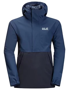 Jack Wolfskin Kurtka Dziecięca Uniseks Flaze Smock K, Dark Indigo, 116 - Kurtki i płaszcze dla chłopców - miniaturka - grafika 1