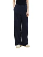 Spodnie damskie - TOM TAILOR Lea Straight Fit spodnie damskie, 10668-sky Captain Blue, 40W / 32L - miniaturka - grafika 1