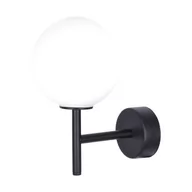 Lampy ścienne - Kaja Oświetlenie Czarny kinkiet z białym kloszem do przedpokoju K-4884 FARO K-4884 - miniaturka - grafika 1