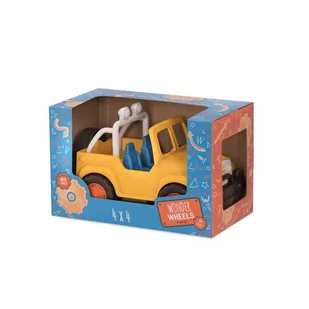 B.Toys Wonder Wheels Jeep 4 x 4 żółty - Samochody i pojazdy dla dzieci - miniaturka - grafika 2