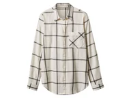 Koszule damskie - esmara® Koszula flanelowa damska z bawełny (Beżowy, L(44/46)) - miniaturka - grafika 1