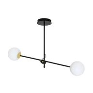 Lampy sufitowe - Emibig Diarf lampa wisząca 2-punktowa czarna/złota 1012/2 1012/2 - miniaturka - grafika 1